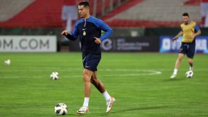Cristiano Ronaldo in allenamento - Foto ANSA - Dotsport.it
