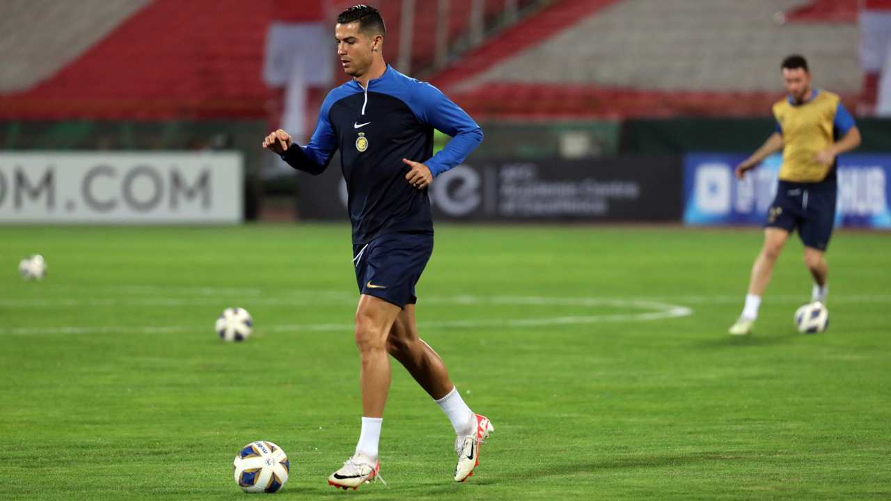 Cristiano Ronaldo in allenamento - Foto ANSA - Dotsport.it