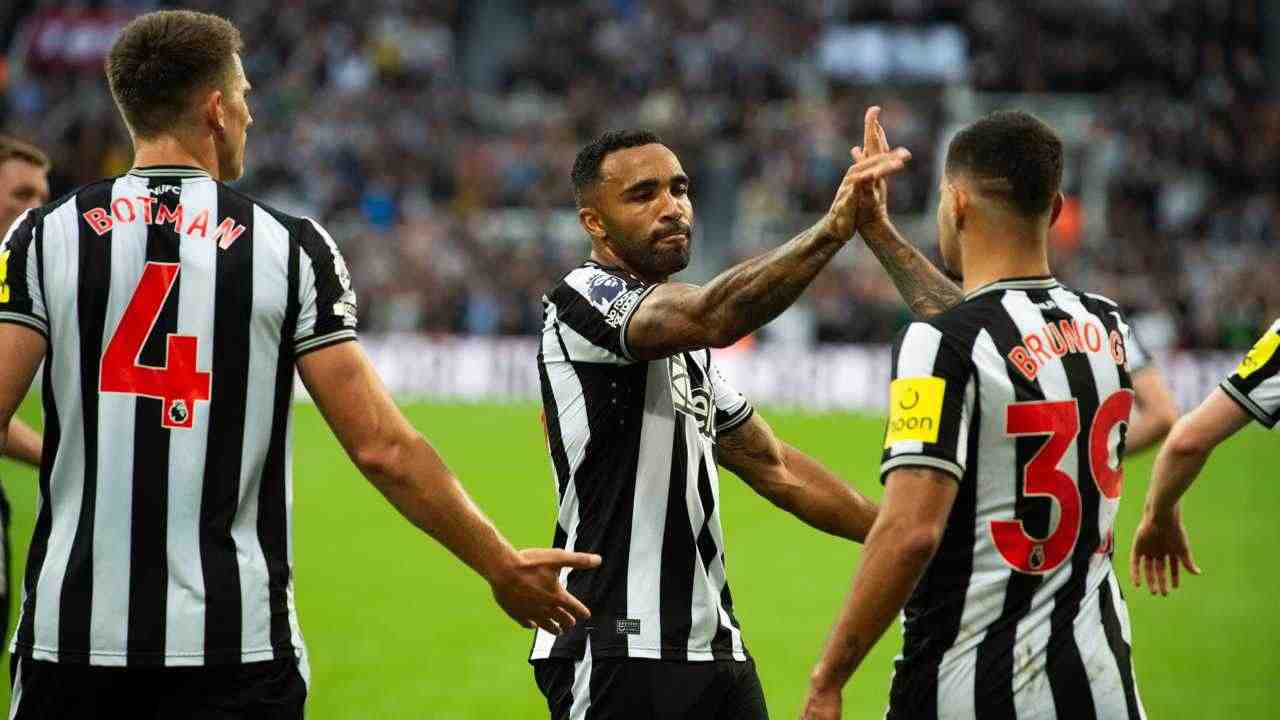 Il Newcastle festeggia una rete - Foto ANSA - Dotsport.it