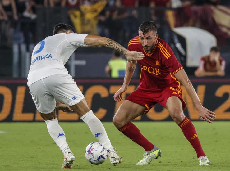 Bryan Cristante con la maglia della Roma - Foto ANSA - Dotsport.it