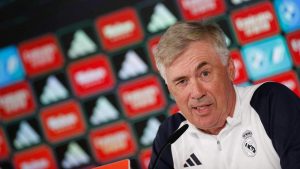Carlo Ancelotti in conferenza stampa - foto ANSA - Dotsport.it
