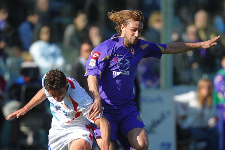 Donadel con la maglia della Fiorentina - Foto ANSA - Dotsport.it