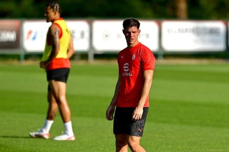 Marco Pellegrino in un recente allenamento con il Milan - Foto ANSA - Dotsport.it