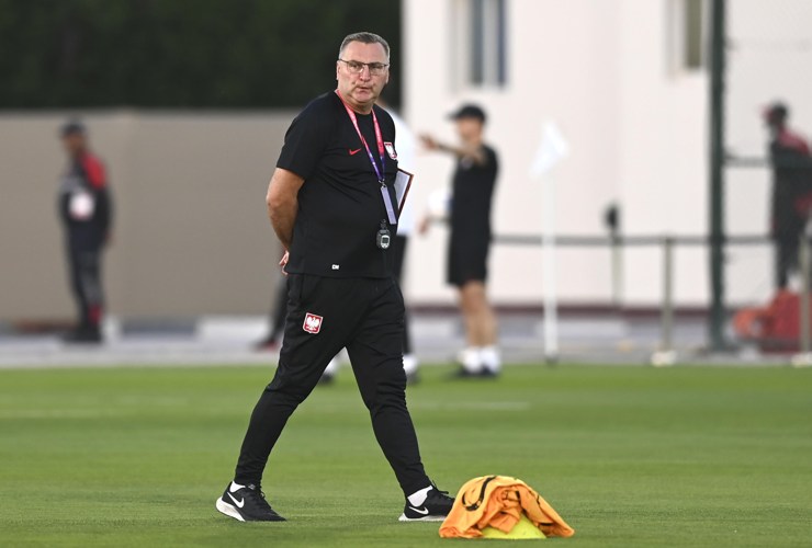 Michniewicz durante un allenamento - Foto ANSA - Dotsport.it