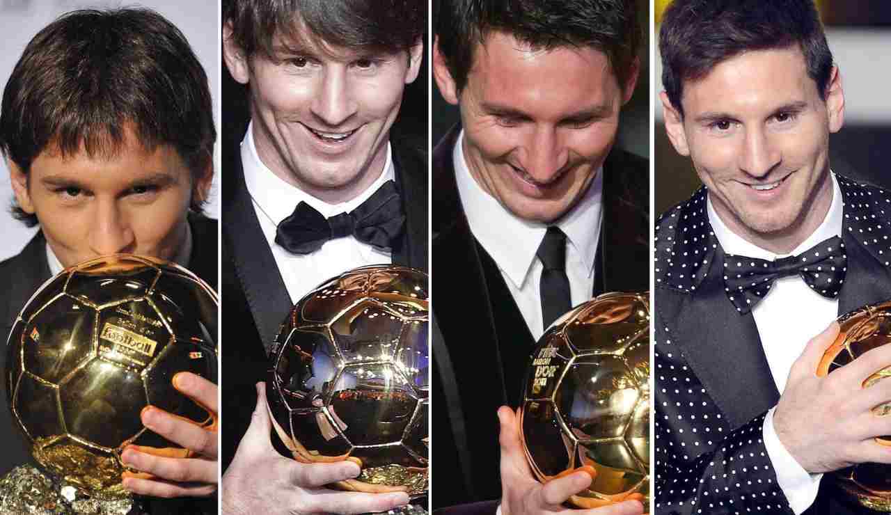 Messi e il Pallone d'Oro - foto ANSA - dotsport.it