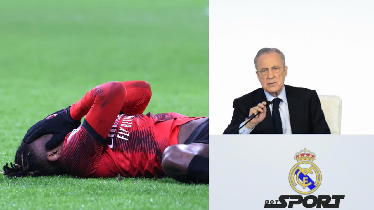 Florentino Perez e Rafa Leao - Foto ANSA - Dotsport.it