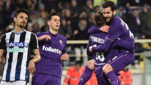 La Fiorentina festeggia una rete - Foto ANSA - Dotsport.it