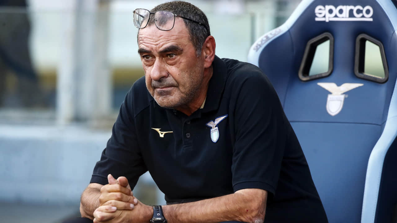 Maurizio Sarri in panchina - Foto ANSA - Dotsport.it