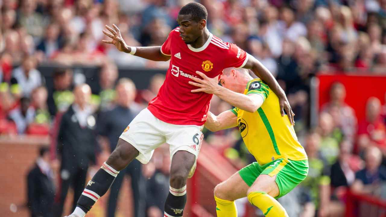 Paul Pogba con la maglia del Manchester United - Foto ANSA - Dotsport.it