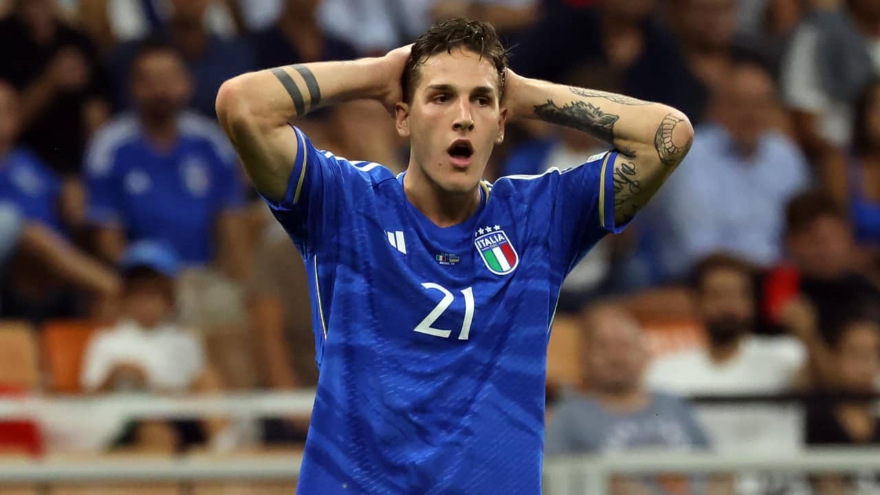 Zaniolo con la maglia dell'Italia - Foto ANSA - Dotsport.it