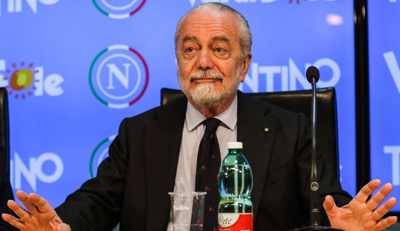 Aurelio De Laurentiis, patron del Napoli - Foto ANSA - Dotsport.it