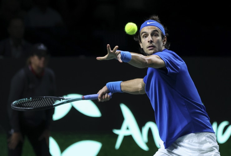 Lorenzo Musetti in Coppa Davis - Foto ANSA - Dotsport.it