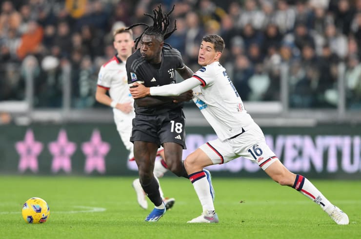 Moise Kean con la maglia della Juventus - Foto ANSA - Dotsport.it