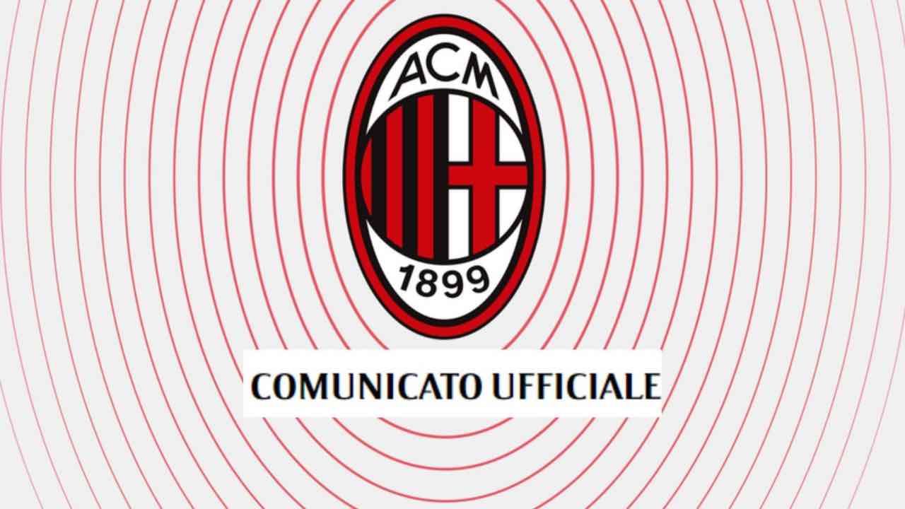 Comunicato ufficiale Milan