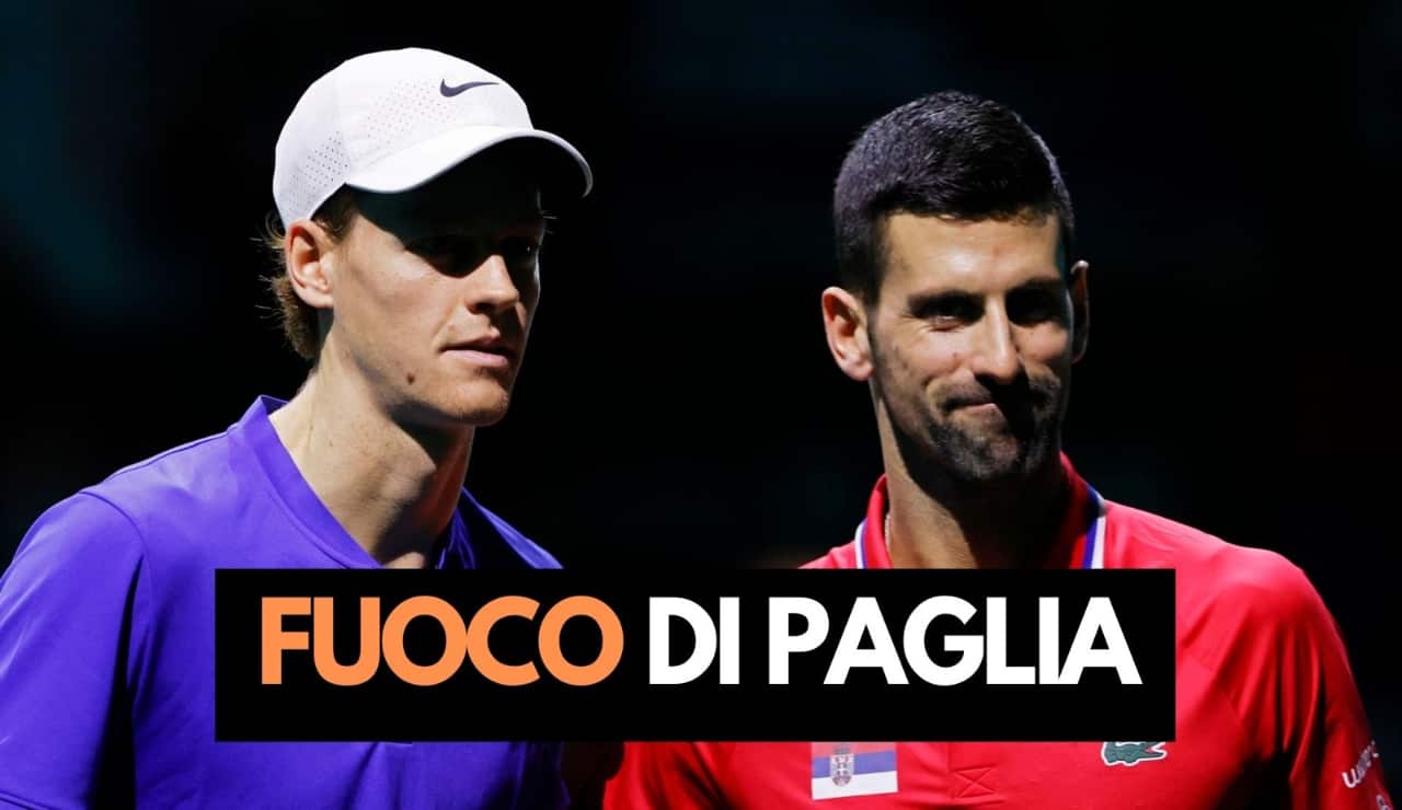 I tennisti Jannik Sinner e Nole Djokovic - Foto ANSA - Dotsport.it