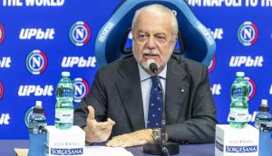 Il presidente del Napoli Aurelio De Laurentiis - Foto ANSA - Dotsport.it