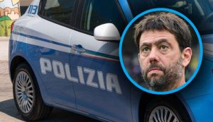 Andrea Agnelli e la polizia - Foto ANSA - Dotsport.it