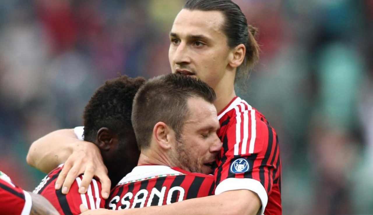 Ibrahimovic riaccoglie al Milan lo storico amico.